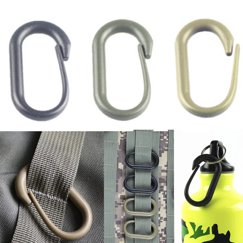 webbing Tactical molle attach Backpack Quickdraw Carabiner Clip Clasp Hook Hang Snap Buckle web webdom Camp Hike Outdoor travel