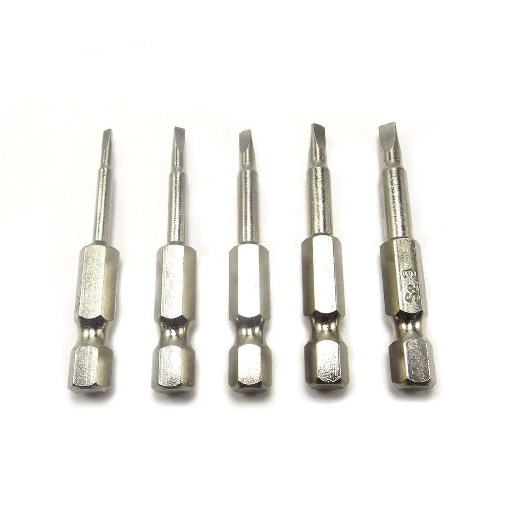 

High Quality 5Pcs/Set 50mm Magnetic Triangle Screwdriver Bits S2 Steel 1/4" Hex Shank Screwdrier Set 1.8/2.0/2.3/2.7/3.0mm