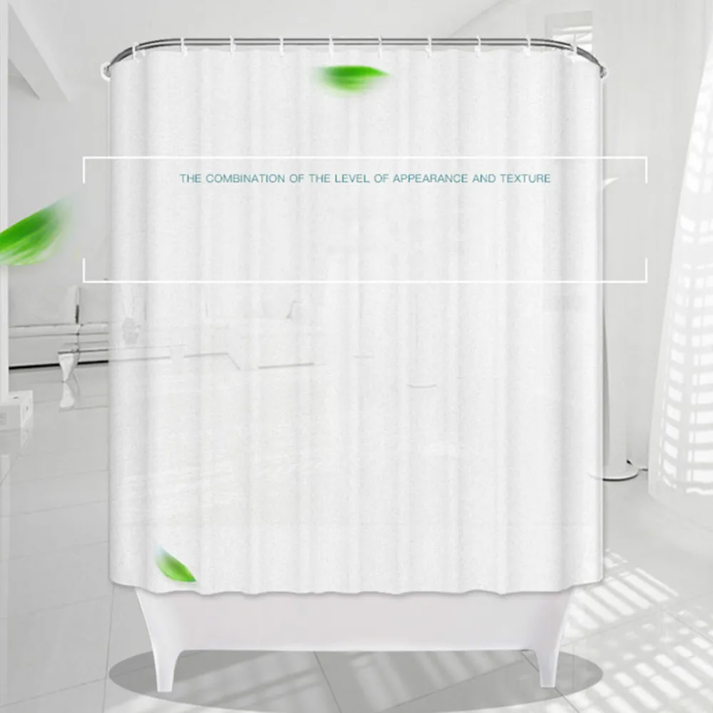 New Brand Frosted EVA Matte Silk Translucent Shower Curtain Thick 3D Bath Curtains Waterproof Bath Screen for Bathroom