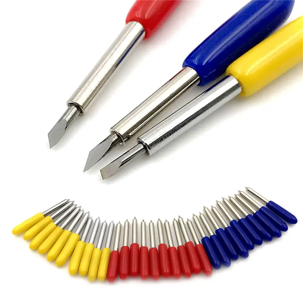 

30pcs 30 45 60 Degree for Roland Cricut Cutting Plotter Vinyl Cutter Knife Blades Offset