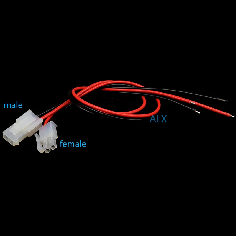 2pcs 30cm 5557 5559 1*2 2pin Connector Male Female Plug With Cable Wire 4.2mm Pitch 18awg 1x2 Pin 1x2pin 2 Pin