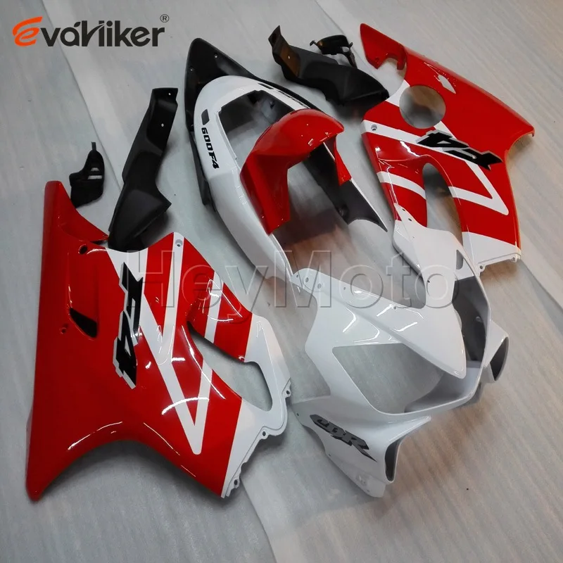 Custom ABS fairing for CBR600F4i 2004 2005 2006 2007 red white CBR 600 F4i 04 05 06 07 motorcycle panels Injection mold