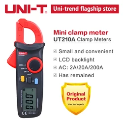 UNI-T UT210A UT210B Manual Range Digital Clamp Meter AC Current 200A 1999 Count Ammeter LCD Backlight Amp Tester