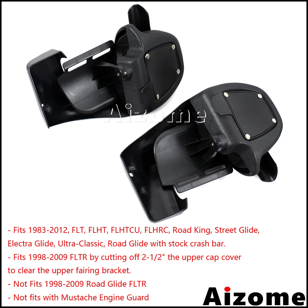 Motorcycle Lower Vented Leg Fairings Glove Box For Harley Touring Road King Street Glide Electra Glide Ultra Classic 1983-2012