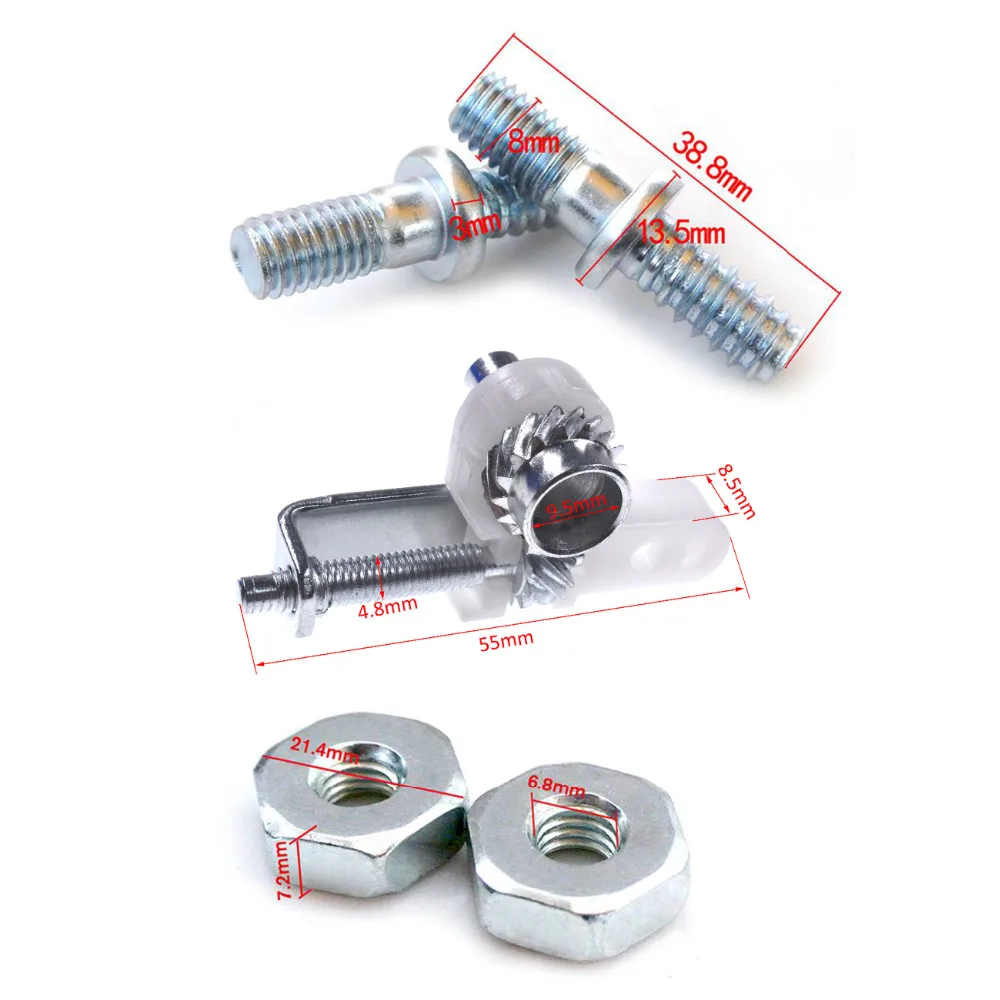 Chain Adjuster Tensioner Tighter & Bar Nut Fits Stihl MS230 MS250 Bar Guide