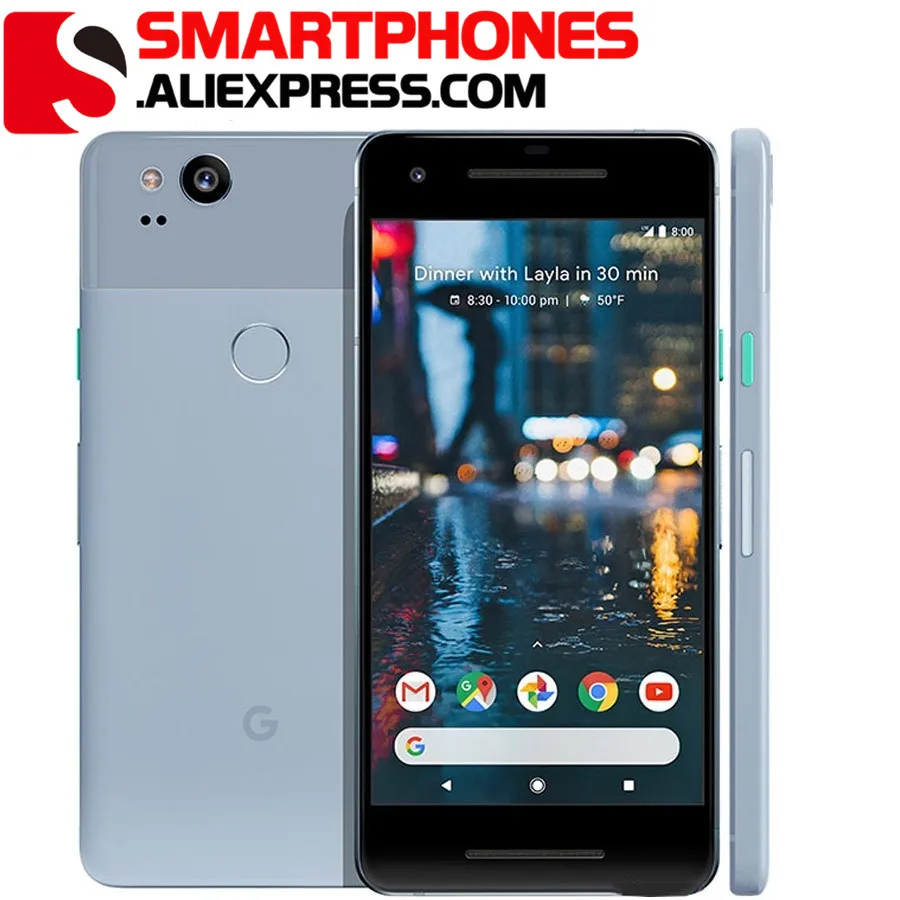 Ons Versie Originele Google Pixel 2 1920*1080 5.0 "4Gb Ram 64Gb Rom Snapdragon 835 Octa-Core Android 8.0 Mobiele Telefoon