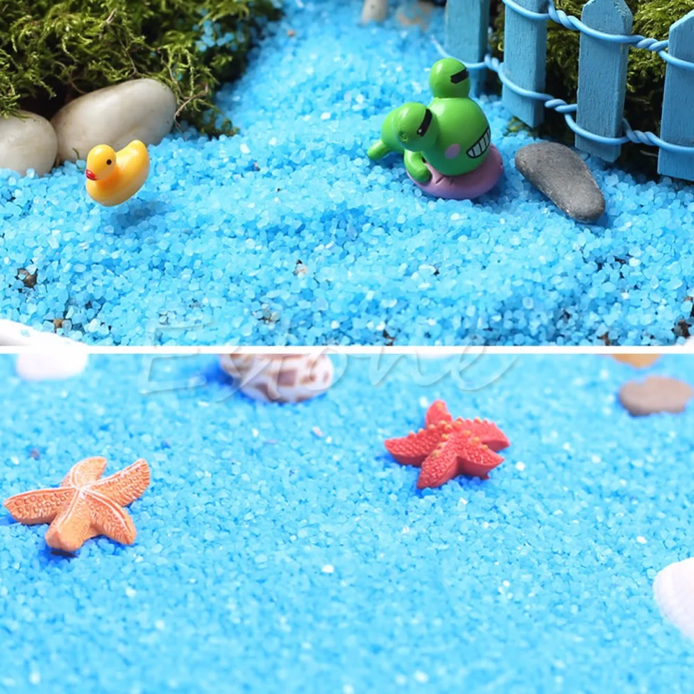 1pack Micro Blue Sand With sand Moss Landscape Decoration Fairy