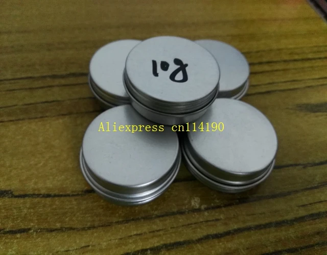 

100pcs/lot Free Shipping 10ml aluminum tins lip balm container, 10g aluminium cream jars with screw lid cosmetic case jar