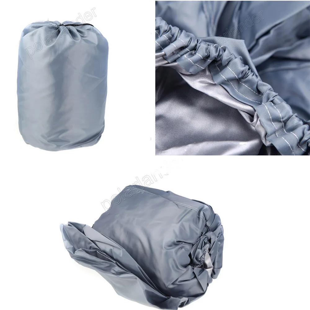 

HOT SELL 17-19ft Beam Waterproof 210D Boat cover Newly Speedboat Protected Trailerable Cover GREY