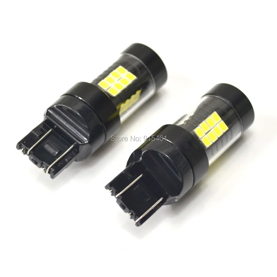 Dmex 2 Pcs T20 7440 W21W W21/5W T20 7443 Led Switchback Met Wit Rood Geel Amber Kleur 7440 7443 Led Lamp 43SMD 2835 3528