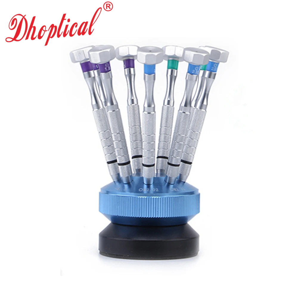 eyeglasses screwdriver set 9pcs digitial repair tool mini screwdriver glasses watch phone  fix tool by dhoptical