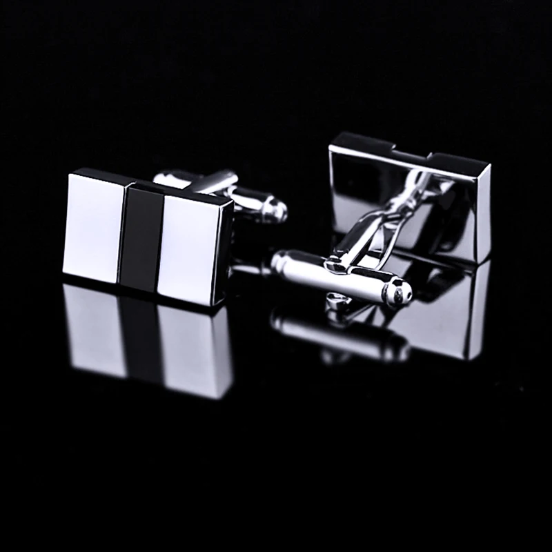 KFLK Jewelry shirt cufflink for mens Brand Black cuff link wholesale Button male High Quality Luxury Wedding Groom guests