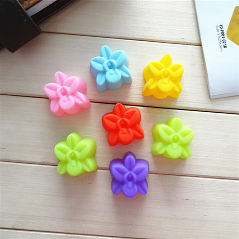 20 pcs/lot 3cm 5cm Silicone cake mold silicone chocolate mould flower cupcake liners baking tools DIY soap mold