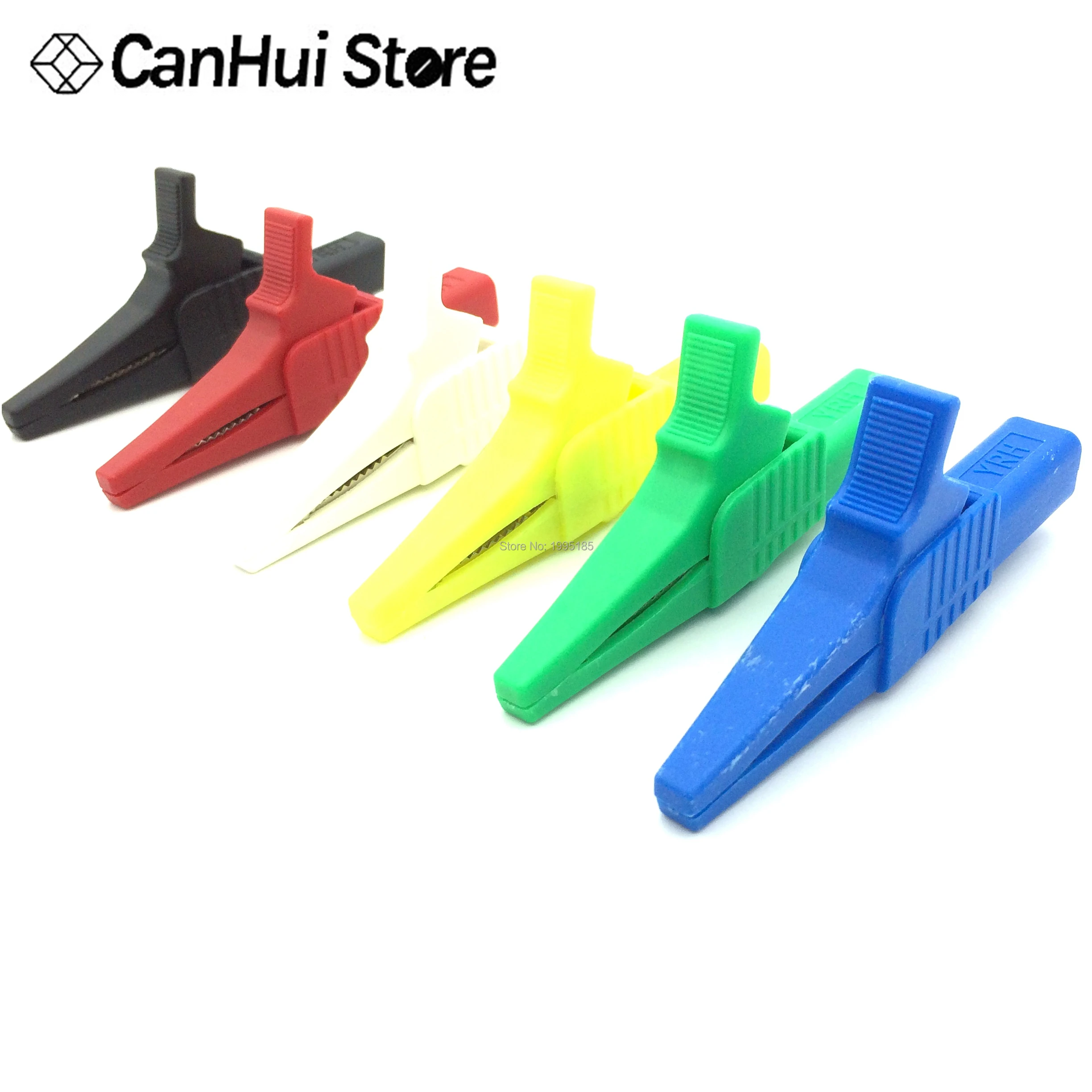 1PCS 85mm Crocodile Alligator Clip For 4mm Male Banana Plug Connector Blue, red, black, green yellow and White