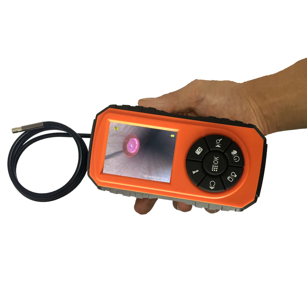 Super Mini Powerful Borescope Inspection Camera System with 1M Snake Tube Night Vision 3 Inch Color LCD Monitor IP67 Waterproof