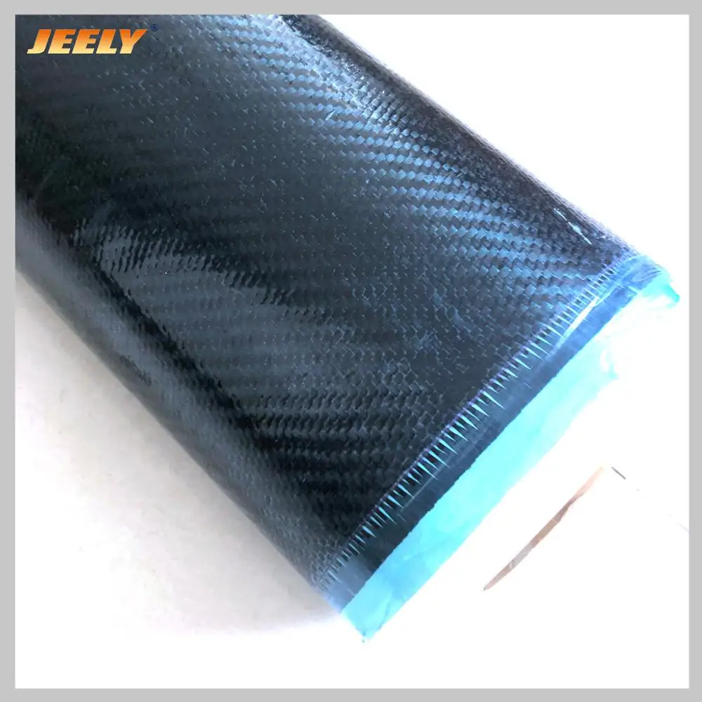 Jeely Plain/Twill Epoxy Coating 3K 200gsm 42% Prepreg Carbon Fiber Fabric For Sale 20㎡/roll