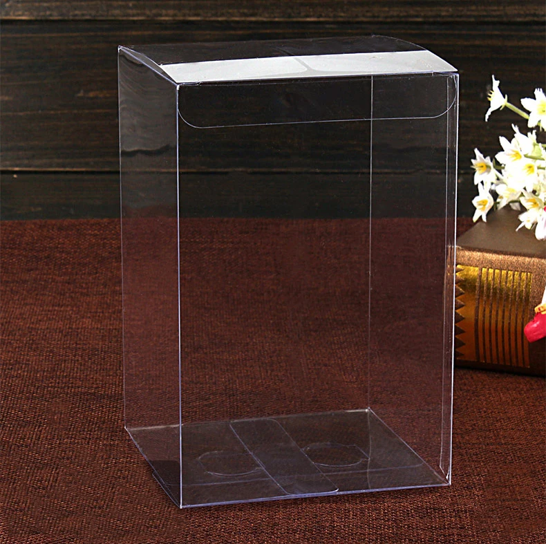 20pcs 10*10*15cm Transparent Waterproof PVC Boxes Packaging Plastic Clear Box Storage For Food/jewelry/Candy/Gift/cosmetics