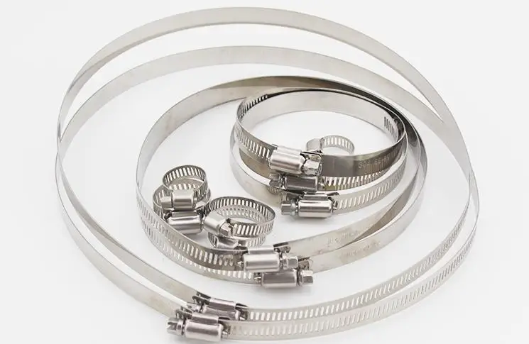

Free Shipping Adjustable 155-178mm 175-197mm 194-216mm Stainless steel Water Pipe Air Tube Clamp Vacuum Hose Spring Band