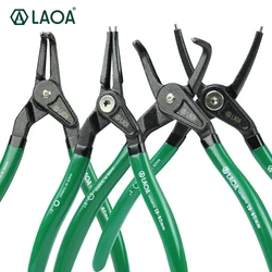 1pcs LAOA 5/7 Inch Circlip Plier Shaft Clamp Ring pliers Retainer pliers by Curved straight tip external/internal type