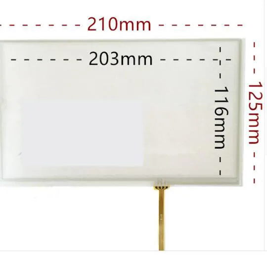 

9 Inch 4 wire resistive touch screen LCD touch panel screen touch screen 210*125 industrial control machine