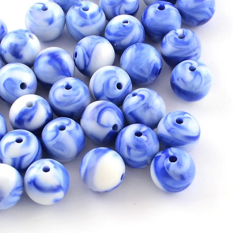 500 g Colorful Acrylic Round Beads 8mm 10mm 12mm 14mm 16mm Bead for Jewelry Making DIY bracelet  necklace Wholesale F60