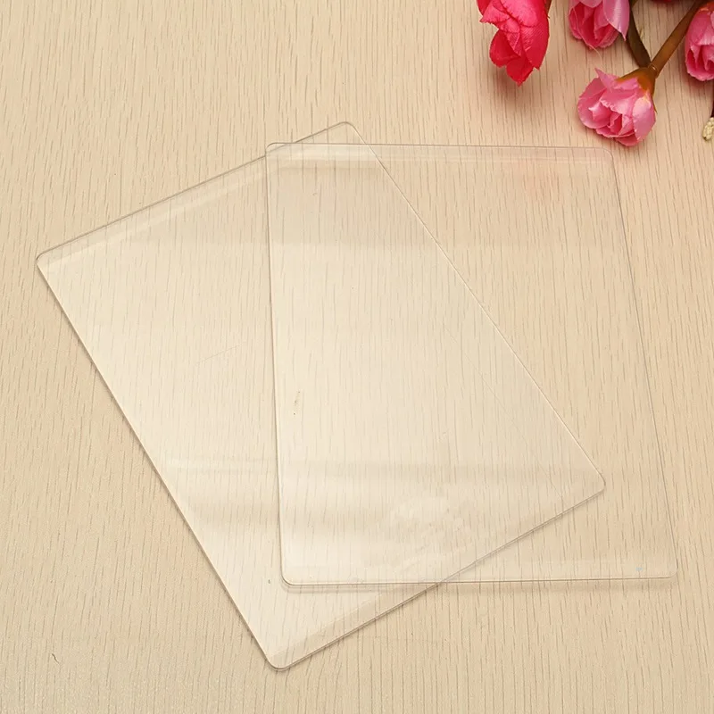 New 1Pc Clear Acrylic Cutting Mat Plate For DIY Embossing Cutting Dies Platform Adapter Transparent Die Cutter Spacer 3mm