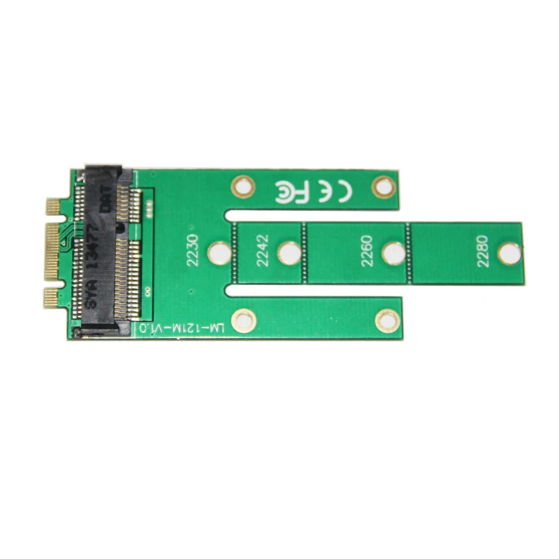 M.2 NGFF to MSATA Adapter NGFF M2 B SATA-Based Solid State Drive to MSATA Converter Card for Computer PC for Windows WinCE Linux