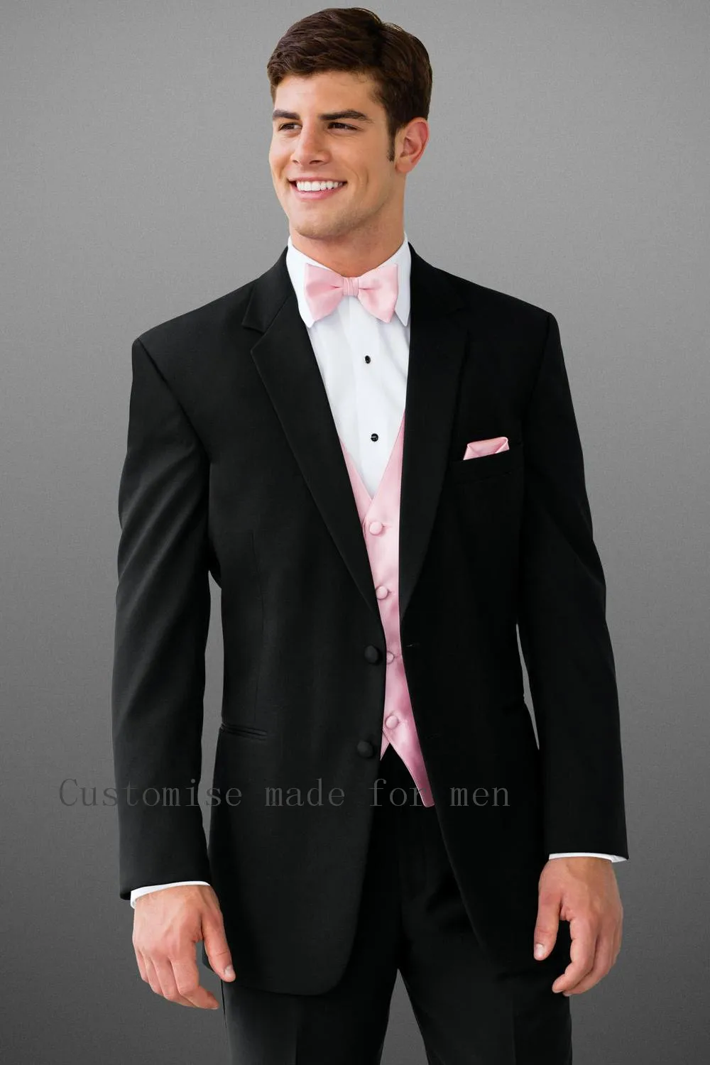 classic men\'s suit Mens Suit One Button Wedding Suits Groom Tuxedos Groomsmen Suit Best Men Terno Slim Costume Homme 2PCS