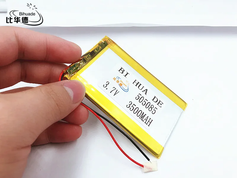 Li-Po li polymer rechargeable battery 3.7V 505085 Lithium polymer battery  3500mAh DVR,GPS,mp3,mp4,cell phone,speaker battery