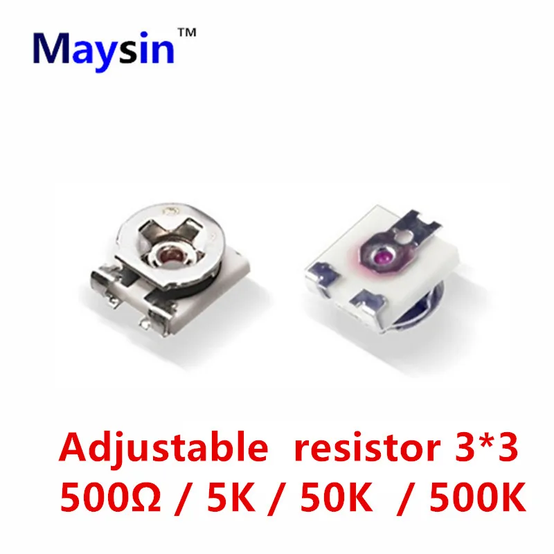 500PCS SMD adjustable  3*3  EVM3ESX50B52 0.5K EVM3ESX50B53 5K EVM3ESX50B54 50K EVM3ESX50B55 500K HIGH QUALITY