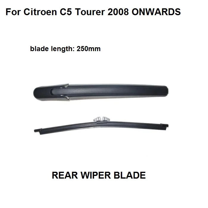 FOR CITROEN C5 MK 2 TOURER ESTATE 250MM 25.4cm REAR WIPER ARM + BLADE KIT 2008 ONWARDS