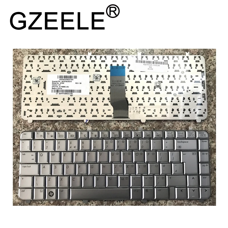 

GZEELE New Keyboard FOR HP QT6A TEQT6E00210 9J.N8682.J0U Silver UK laptop keyboard