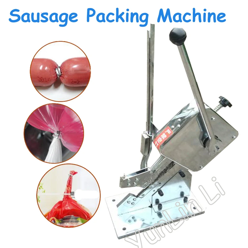 

Sausage Packing & Sealing Machine "U" Ham Sausage Dotter Hand Sausage Clipping/ Tying Machine Edible Fungus Deduction SU-50