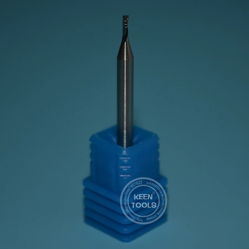 EM3.1.204mm Tungsten Steel Solid Carbide End mills/One Flute Spiral CNC Milling Cutters High Quality
