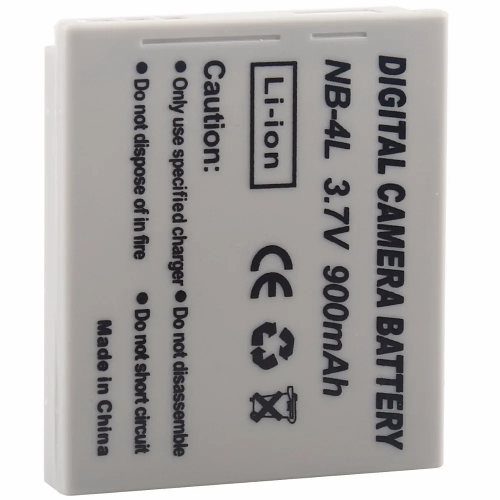 Batería para cámara Canon NB-4L NB 4L SD630, SD750, SD780, SD940, SD960, SD1000, SD1100, SD1400,SD940 IS, SD960 IS, SD970 IS, TX1