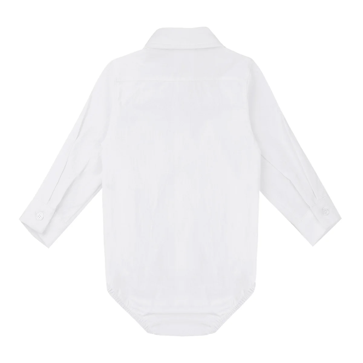 FEESHOW Gentleman Infant Baby Boy Formal Shirt White Newborn Wedding Party Clothes Baby Long Sleeve Body Jumpsuit Baby Rompers