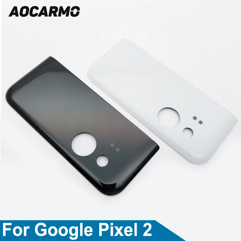 

Aocarmo Original New Back Glass Housing Camera Cover With Adhesive For Google Pixel 2 Replacement 5.0" Inch