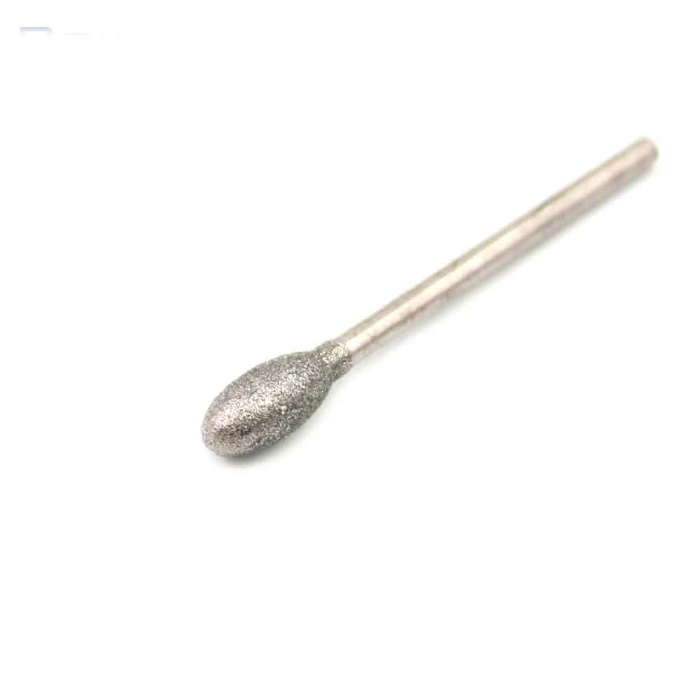 Herramientas dremel de grano fino Tipo G, brocas abrasivas de jade de diamante, cabezal abrasivo dental para dremel