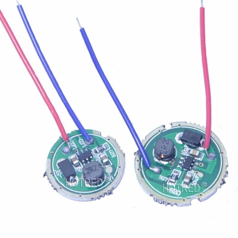 1PCS10PCS 3W LED driver 17mm/20mm DC3.7V 1 Mode 5 Mode LED Flashlight Driver for 3W XPPE XP-E/XBD XB-D all kind of 3W LED Light