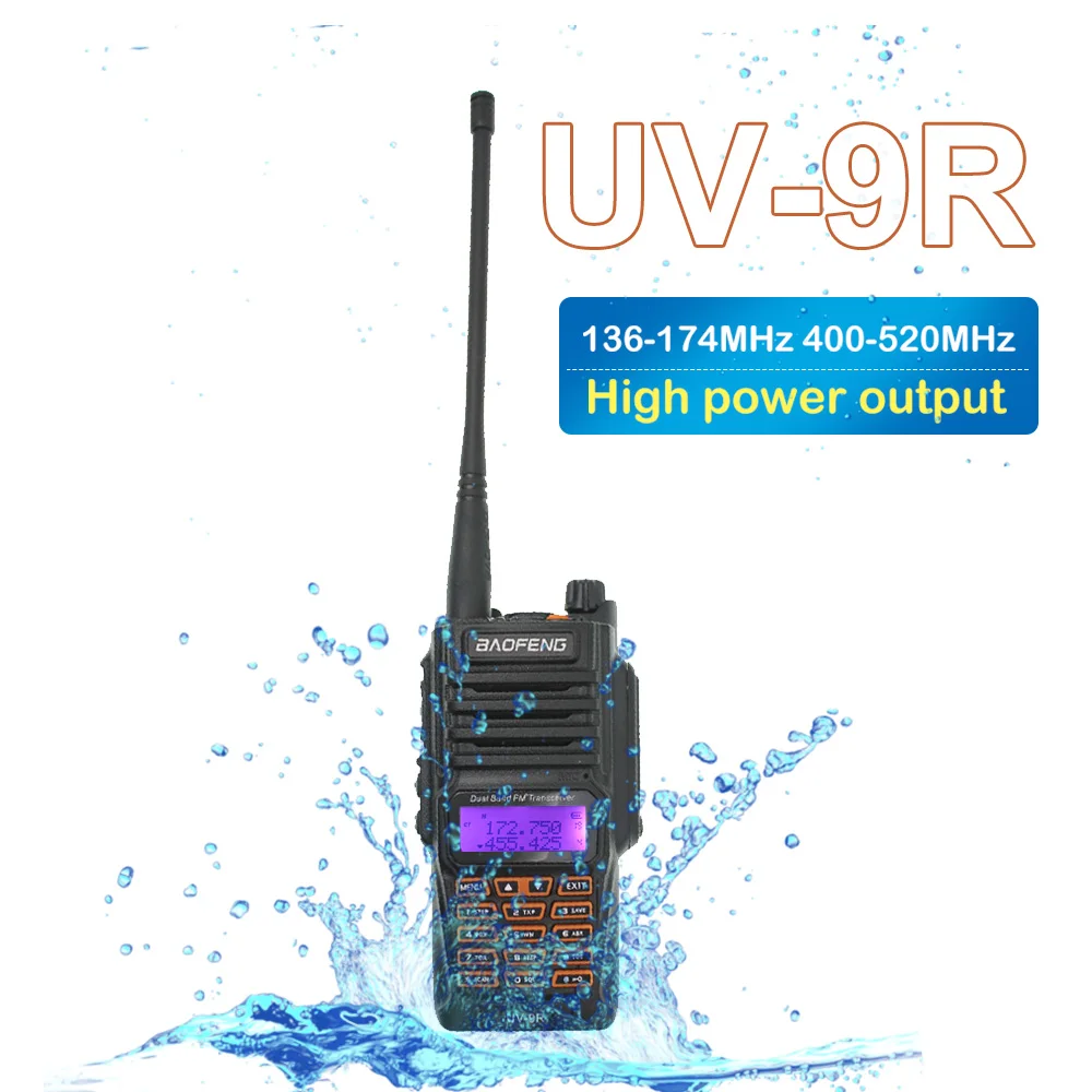 

Baofeng UV-9R Walkie Talkie 2200mAh IP67 Waterproof 136-174/400-520MHZ Dual Band Dual Standby Two Way Radio UV9R