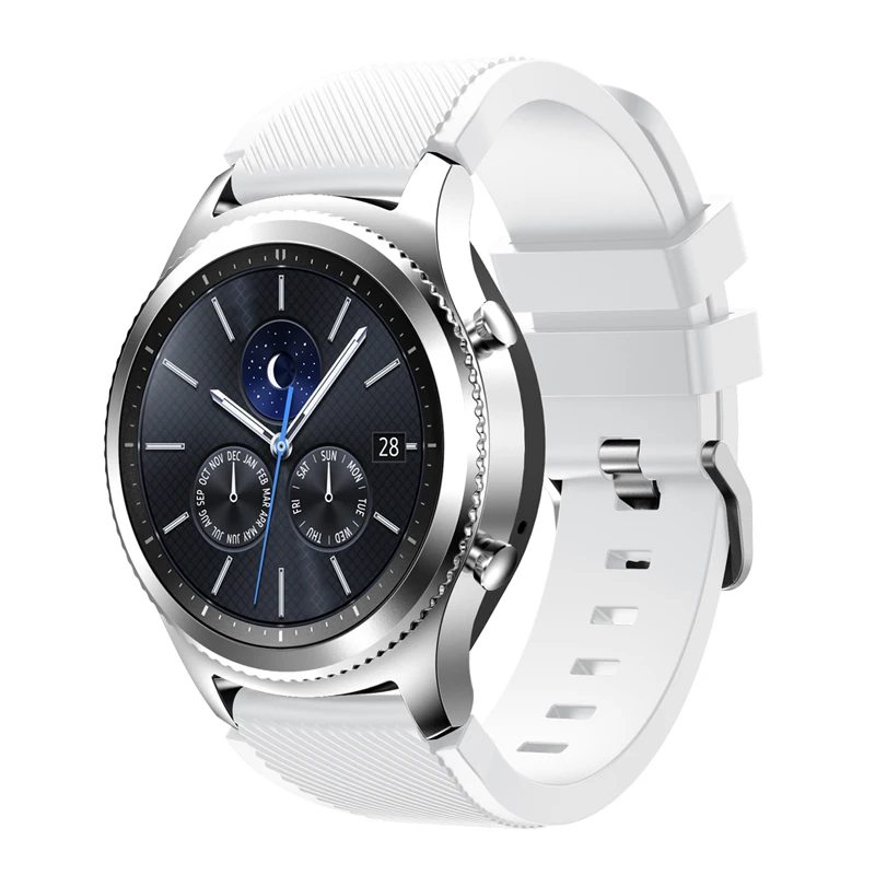 Correa de reloj de 22mm para Samsung Gear S3 Classic, Frontier, Galaxy Watch, 46mm, 3, 45mm, Correa deportiva de repuesto