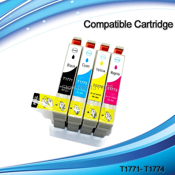 INK WAY T1771-T1774 Full set  ink cartridge for t1771 t1772 t1773 t1774 XP-30 XP-102 XP-202 XP-302 XP-402