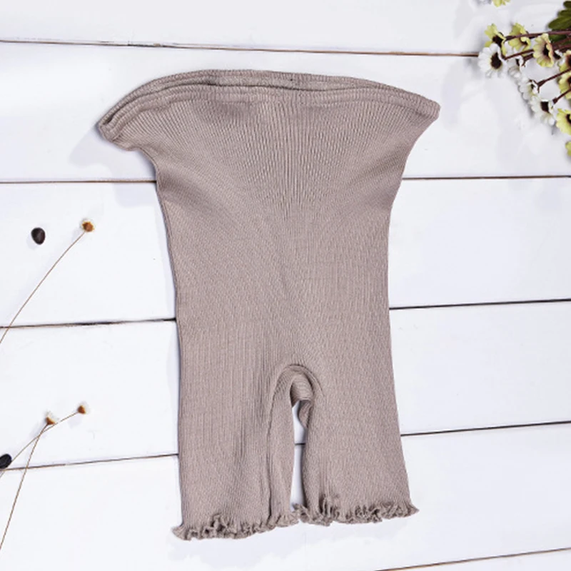 

Women Elasticity Nature Silk Plus Cotton Thread Seamless Three-Point Safety Pants Anti-Light Pants Hot Pants Pure Colors K013