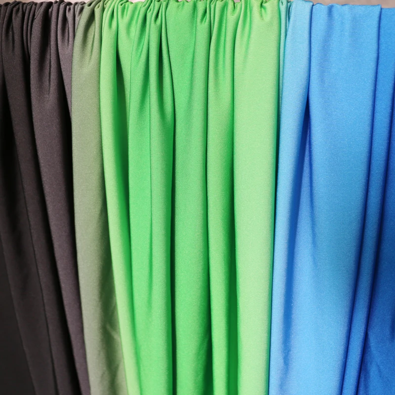 50Cm * 150Cm 4 Cara Peregangan Kain Spandex Polyester Gradien Bahan Elastis untuk Dancer Baju Renang Diy Merajut Kain