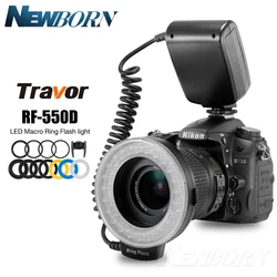RF-550D 48pcs Makro LED Ring-Bundle mit 8 Adapter Ring für Canon Nikon Pentax Olympus Panasonic DSLR Kamera flash