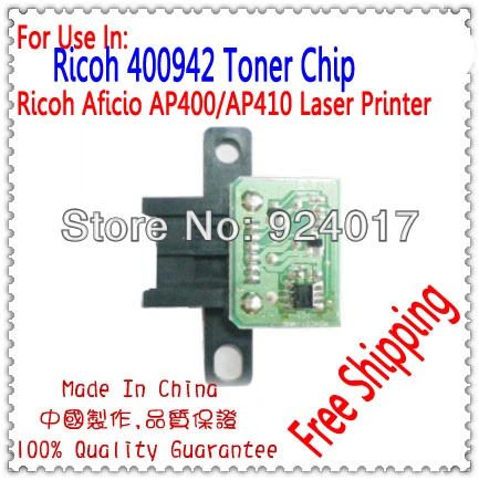 Toner Chip For Ricoh AP400 AP401 AP410 AP600 AP610 AP2600 AP2610 Printer,407000 400942 400760 AP 410 Refill Toner Cartridge Chip