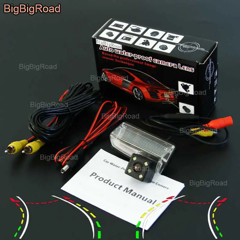 

BigBigRoad Car Intelligent Dynamic Track Rear View Camera Backup Reversing Camera Night Vision For Toyota Previa Crown