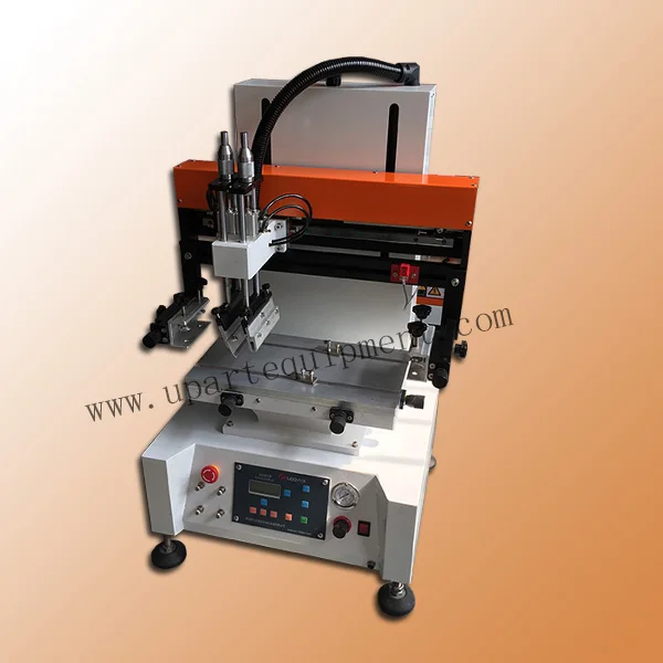 T-shape workbench semi auto small tabletop screen printing machine metl silkscrenn printer machinery