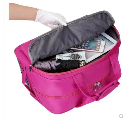 Bolsas de viaje con ruedas para hombre y mujer, maleta con ruedas, equipaje rodante, viaje de negocios