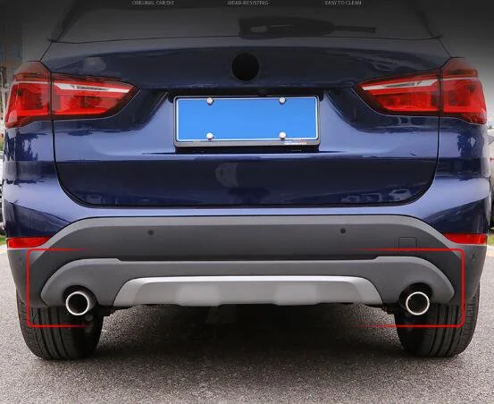 High quality 304#stainless steel 2pcs car Exhaust pipe outlet decoration muffler,silencer For BMW X1 2016-2023